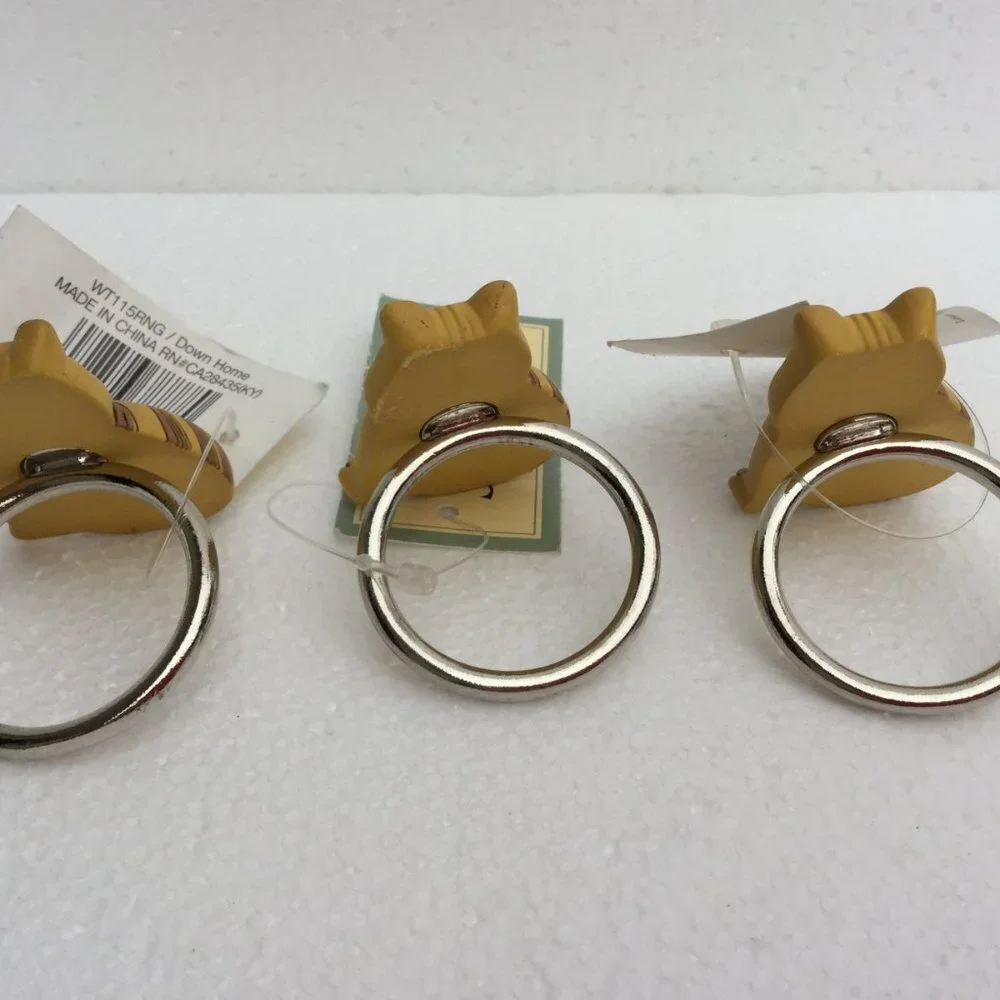 NEW Lot 3 Cats Napkin Holders